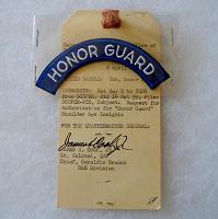 Pre-Vietnam Honor Guard Shoulder Arc Insignia