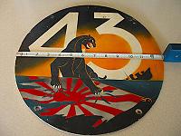 WWII US Navy USN PT Boat MTB RON 43 Squadron Insignia Placard