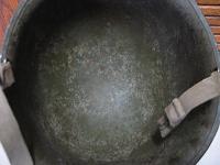 WWII M1 Fixed Bale Helmet Hawley Liner ID to 2nd Lt. Henry W. Hollmeyer VMF-214 Black Sheep Squadron