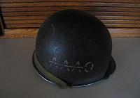 WWII Identified M1 Fixed Bale 9th Infantry Division 39th Regiment Helmet