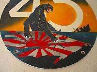 WWII US Navy USN PT Boat MTB RON 43 Squadron Insignia Placard