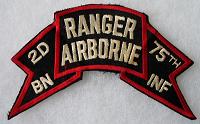 Vietnam US Army 75th Ranger Regiment Airborne Patch