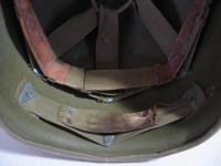 WWII M1 Fixed Bale Helmet Hawley Liner ID to 2nd Lt. Henry W. Hollmeyer VMF-214 Black Sheep Squadron