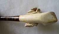 19th Century Carved Eagle Meerschaum Pipe in Case